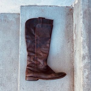 Frye Paige Brown Riding Boots